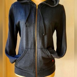 Charcoal| Aviator Nation Women's Lightening Bolt| Zip-Up Hoodie| Size: Small